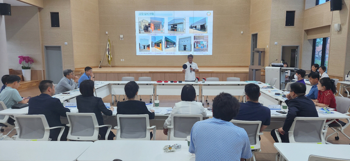울산과학대학교는 지난 1일 울산과학대학교 서부캠퍼스 청운국제관에서 울산지역 액셀러레이터인 ㈜이노빌드랩(대표 송봉란)과 공동 주관으로 '중국 섬서성 울산기업 산업교류회'(이하 행사)를 열었다. 울산과학대 제공 
