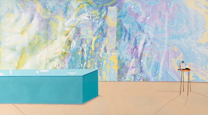 천예희, 여유, Mixed Media on panne, 180_100, 2024
