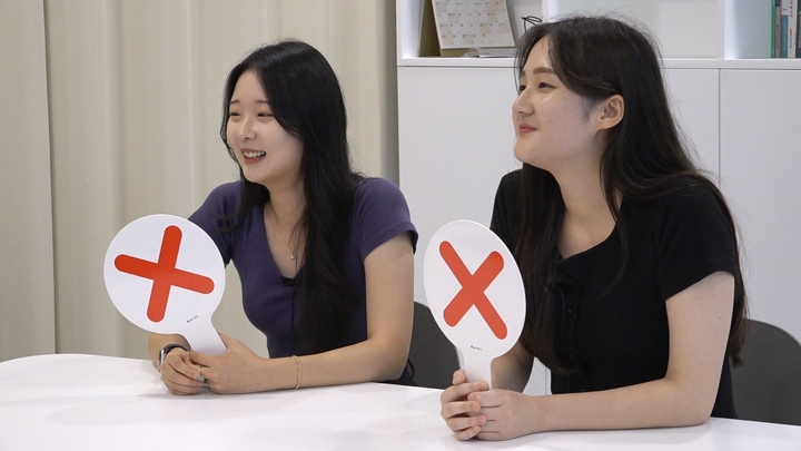김하진(왼쪽), 강명진 참가자
