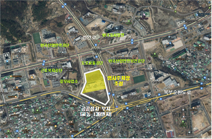 중구 교동 공공청사 부지.
