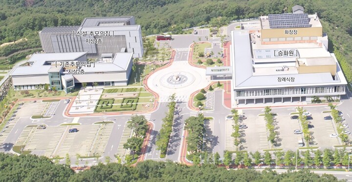 울산하늘공원 제2추모의집 위치도. 울산시 제공
