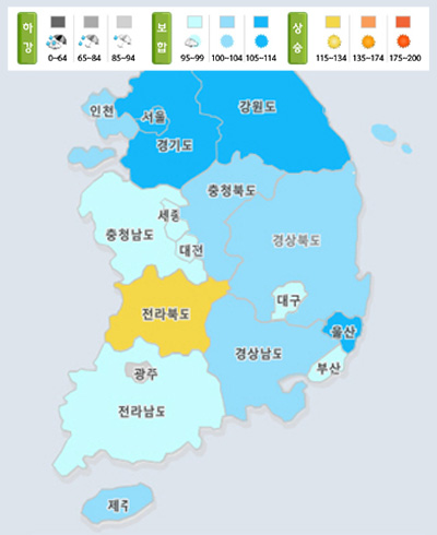 11월 주택매매시장 소비심리지수.