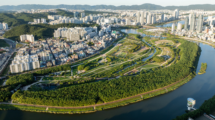 태화강국가정원 전경.