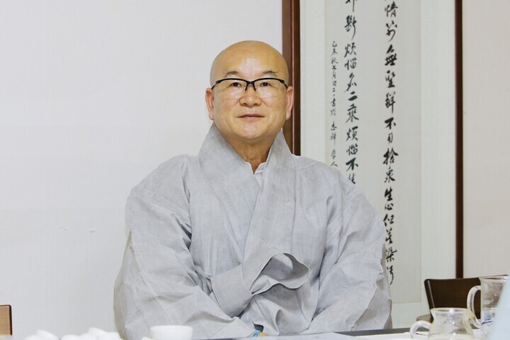 백양사 주지 묵암 지선스님.