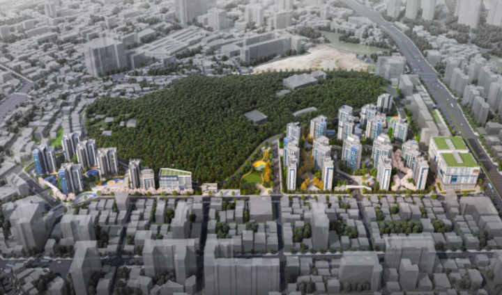 울산 중구 복산1구역 재개발정비사업 조감도.