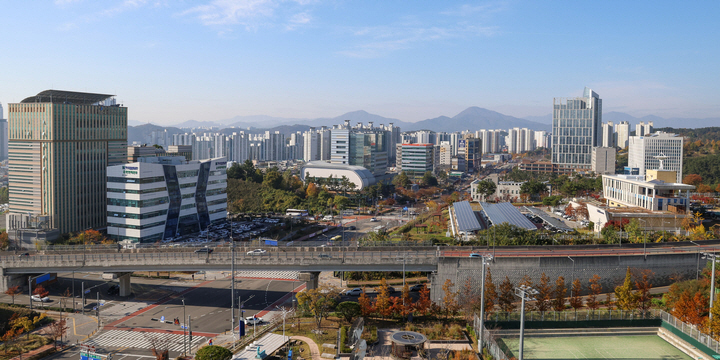한국동서발전에서 바라 본 울산혁신도시 전경. 울산매일 포토뱅크