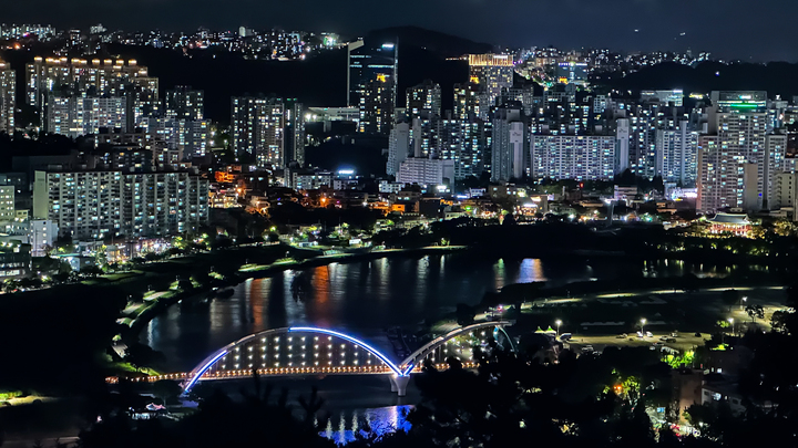 울산시 야경.