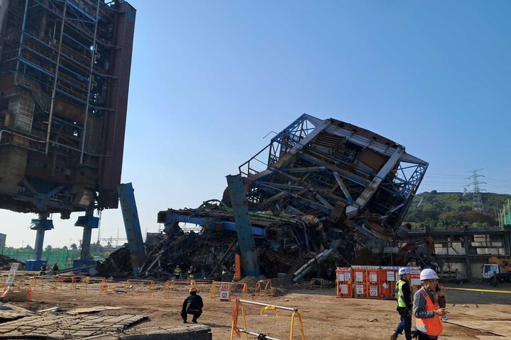 울산 남구 용잠동 한국동서발전 울산발전본부 사고 현장. 울산소방본부 제공
