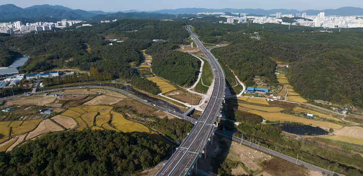 이예로 청량~옥동구간. 울산매일 포토뱅크