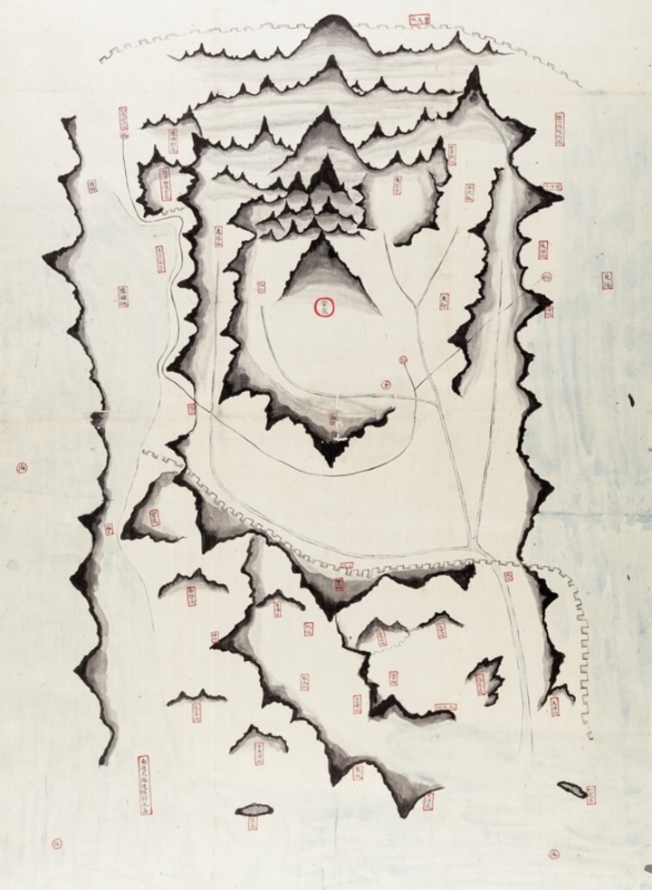 1872년 제작된 ‘울산목장지도’는 남목마성이 삼면이 바다인 지형을 활용해 적은 비용으로 목장을 조성할 수 있었다는 것을 보여준다.