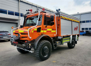 울산소방본부가 이달 배치한 산불진화전문 차량 ‘험지펌프차’ 모습. 울산시 제공