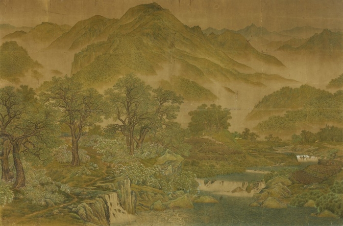 심산 노수현작 신록, 1924, 고려대박물관 소장, 국가등록문화유산. 울산시립미술관 제공