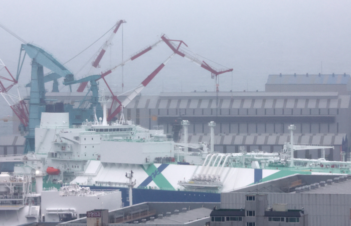 해군 잠수함 화재 난 HD현대중공업. 연합뉴스