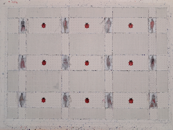 김응기작 메모,99x69cm,혼합재료,2024.  선갤러리문화관 제공