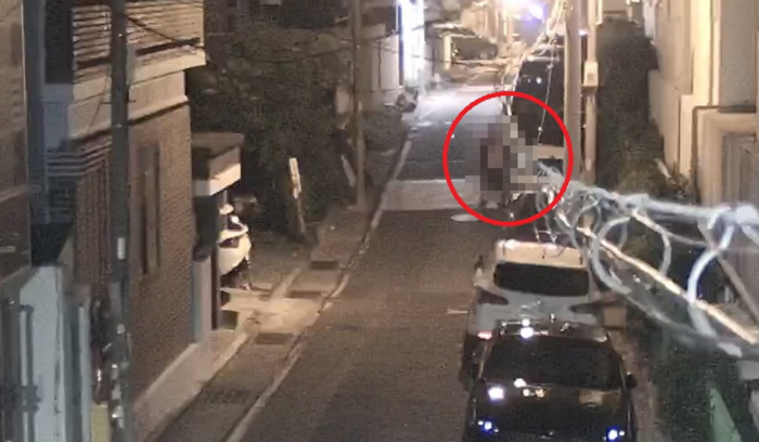 27일 오전 2시 21분께 중구 반구동의 한 골목길에서 차량털이를 시도하던 남성이 CCTV통합관제센터에 포착돼 경찰에 붙잡혔다. 중구 제공