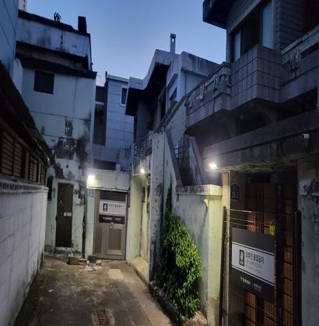 가림막 안심등. 중부경찰서 제공