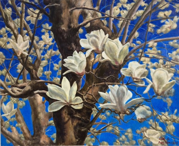 강문철작 목련. 가다갤러리 제공