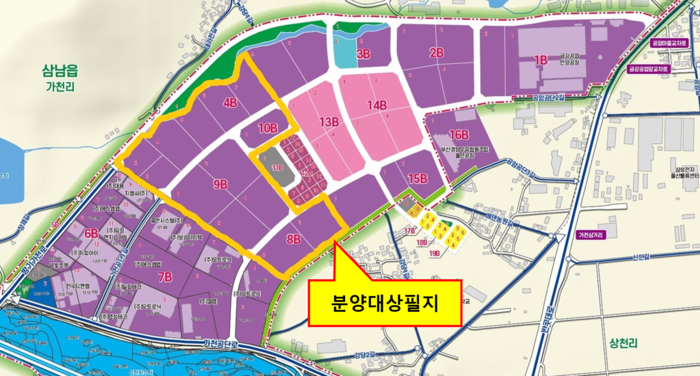 하이테크밸리 2공구 1차 분양 위치도. 울산시 제공
