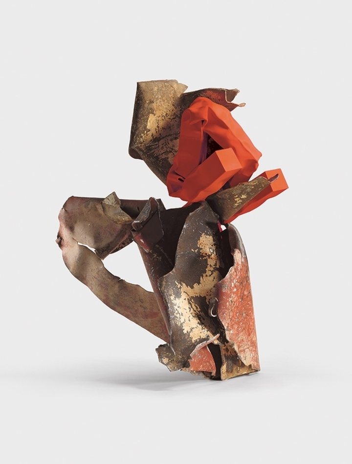 캐롤 보브, ‘오펜바흐 바르카롤레’, 2019. 강철, 스테인리스강, 우레탄 페인트. 209.6 × 193 × 104.1cm