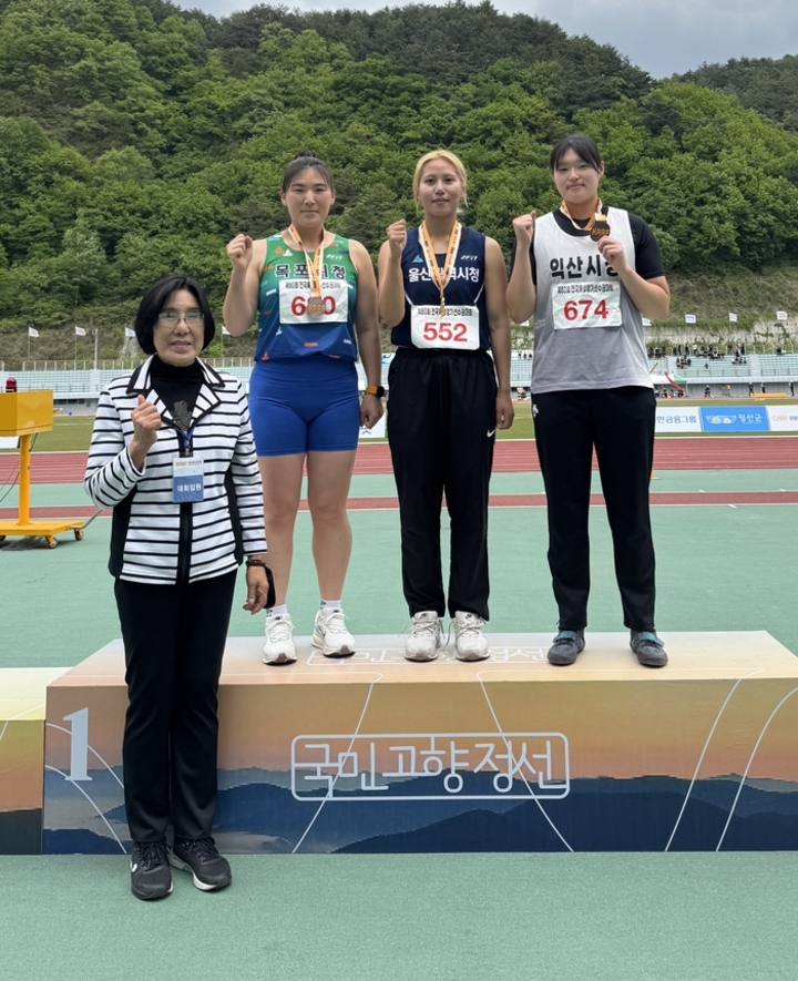 ‘제80회 전국육상경기선수권대회’ 여자 일반부 해머던지기에 출전한 이유라는 60.63m를 기록하며 금메달을 목에 걸었다. 시체육회 제공