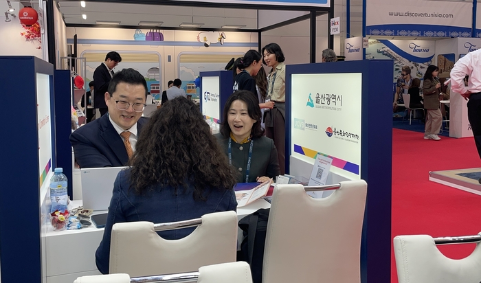 울산시는 지난 19일부터 21일까지 독일 프랑크푸르트에서 열리는 ‘아이멕스 프랑크푸르트 2026(IMEX Frankfurt 2026)’에 참가해 울산의 전시·회의·관광 복합 산업(마이스) 홍보를 진행했다. 울산시 제공