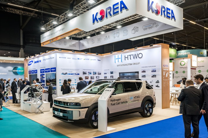 월드 하이드로젠 서밋 2026(World Hydrogen 2026 Summit & Exhibition) 한국관에 마련된 현대차그룹 부스 .현대차그룹 제공