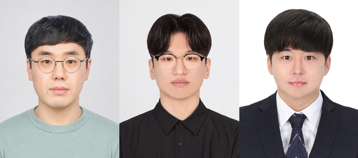 [연구진사진] (좌측부터) 주경돈 교수, 류태훈 연구원(제1저자), 강창우 연구원. UNIST 제공
