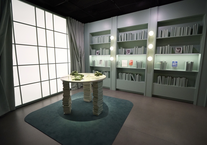 거대 할리우드 스튜디오의 시스템에 맞서 직접 제작사를 설립한 ‘마릴린의 사무실(Marilyn’s Office)’ 전경