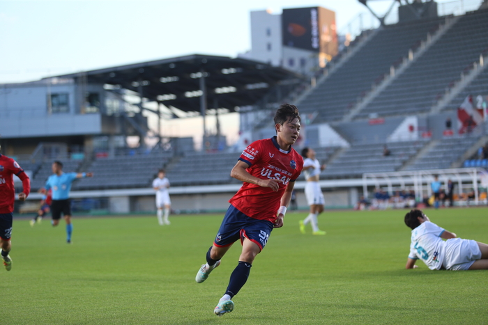 지난 27일 울산종합운동장에서 열린 K3리그 16라운드 홈경기에서 김재철이 FC목포를 상대로 전반 22분 선제골을 넣었다. 울산시민축구단 제공
