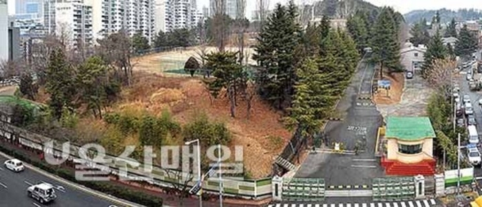 옥동 군부대 부지. 울산매일 포토뱅크