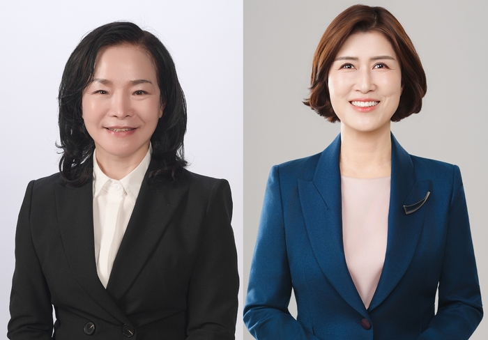 제9대 울산시의회 초선 비례대표인 권영애·허희정 의원이 첫 임시회를 앞두고 부모교육과 자립준비청년 지원을 핵심 의제로 정책 행보를 시작했다. (왼쪽부터)국민의힘 권영애 의원, 더불어민주당 허희정 의원.