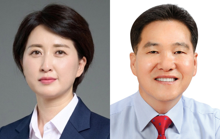 제9대 북구의회 이진복(왼쪽) 전반기 의장, 최병협 전반기 부의장. 북구의회 제공