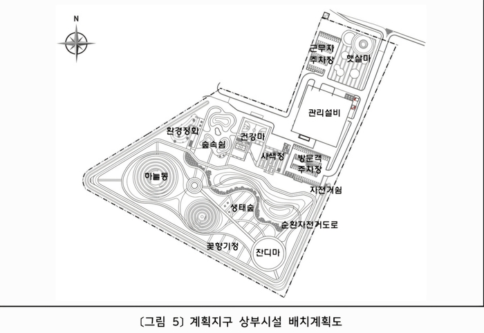 울산 여천하수처리시설 건설 민간투자사업 계획지구 상부시설 배치계획도. 울산시 제공