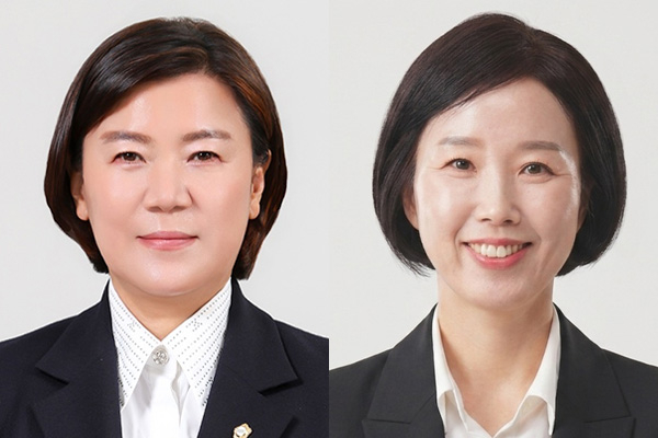 (왼쪽부터)울산 남구의회 이양임 의장, 김현정 부의장. 남구의회 제공