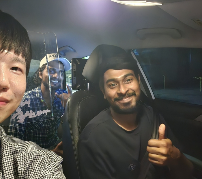 동구에서 만난 외국인 노동자 승객