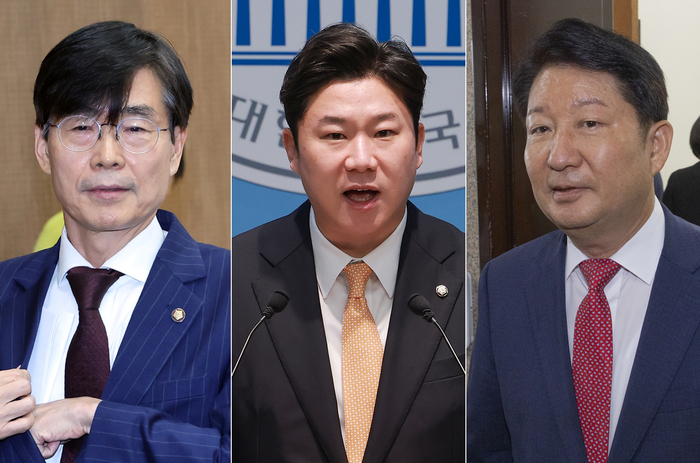 국민의힘 중앙윤리위원회가 (왼쪽부터)조경태·진종오·권영진 의원에 대한 징계 절차에 본격 착수했다. 연합뉴스