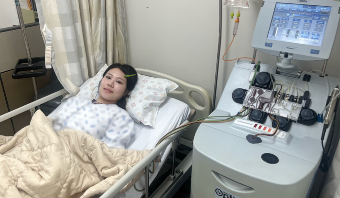 울산과학대학교 간호학부 4학년에 재학 중인 이예영 학생이 성인 남성 혈액암 환자에게 조혈모세포를 기증했다. 울산과학대 제공