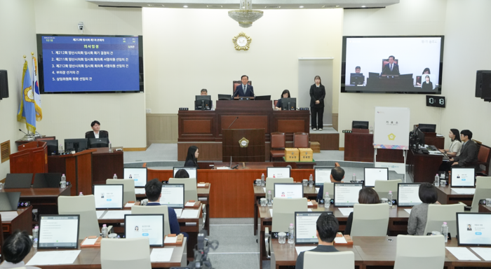 양산시의회가 원 구성을 마친 직후 국민의힘 의원들의 교섭단체 탈퇴와 재구성 시도로 혼란이 이어지고 있다. 울산매일 포토뱅크