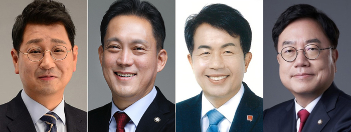 (왼쪽부터) 김태선·김태규·윤종오·서범수 의원