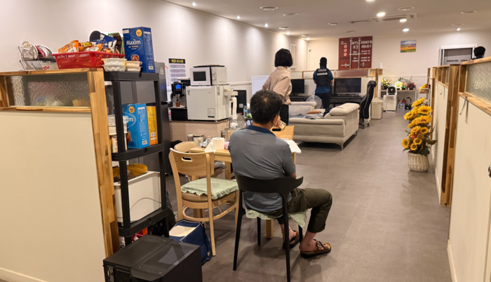 울산 울주군 일대에서 불법 영업 중 적발된 성인PC방. 울산경찰청 제공