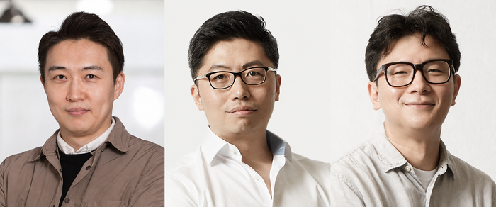 [연구진 사진] UNIST 바이오메디컬공학과 강주헌, 주진명, 이세민 교수. UNIST 제공