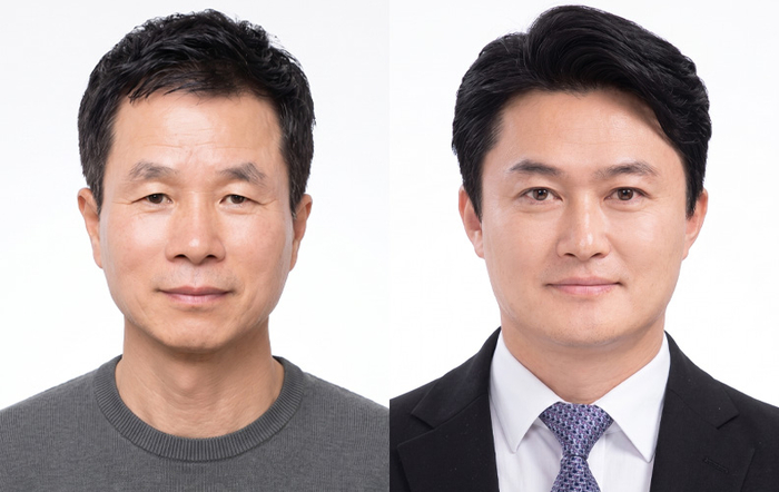 ‘2026년 울주군 기업인상’ 수상자로 선정된 ㈜비엠피 김학준 대표(왼쪽), 후레쉬산업 서인혁 대표. 울주군 제공