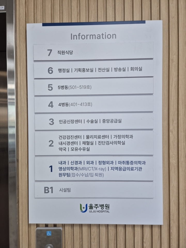 엘리베이터 안내판에는 지하 1층 시설로 ‘시설팀’만 표시돼 있을 뿐 장례식장은 찾아볼 수 없었다.