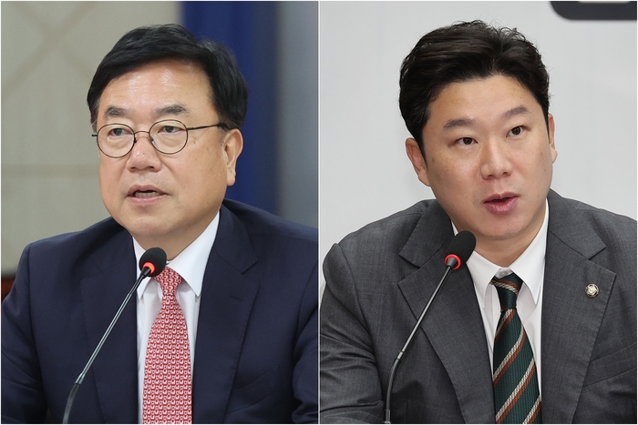 국민의힘 서범수·진종오 의원. 연 합 뉴 스