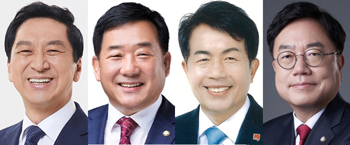 (왼쪽부터) 김기현·박성민·윤종오·서범수 의원.