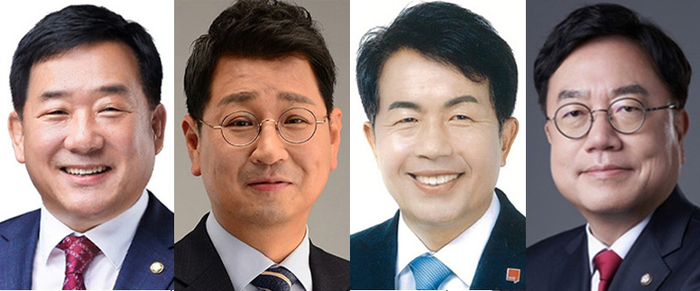 (왼쪽부터)박성민·김태선·윤종오·서범수 의원.