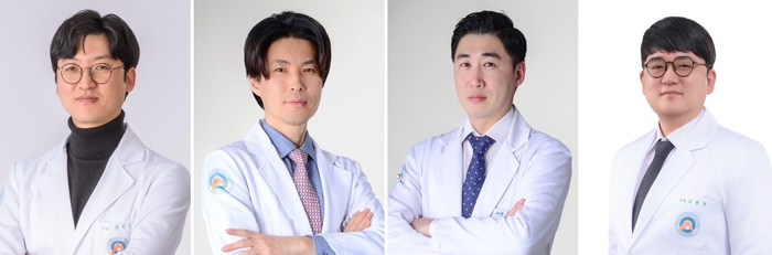 (왼쪽부터)양성수·임영철·박인규·김종국 교수. 울산대병원 제공