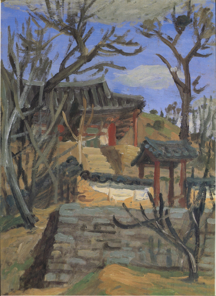 통영 풍경, 1950년대, 종이에 유화, 41×28.8, 리움미술관