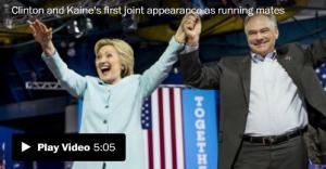 [Video] Clinton and Kaine debut the Democratic ticket in Florida