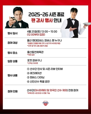 현대모비스, 시즌 종료 맞아 팬 감사 행사